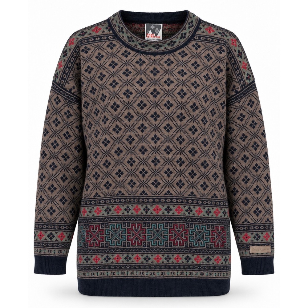 Dale of Norway Womens M Dale Casual Pure Wool Nordic Fair Isle Sweater Apres ski